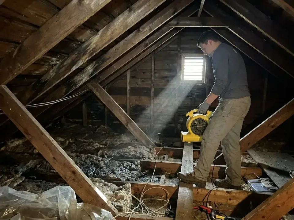 attic-water-damage-drying-proc-007 — frequently asked questions, Emergency Water Extraction & 24/7 Flood Response in Corinth…